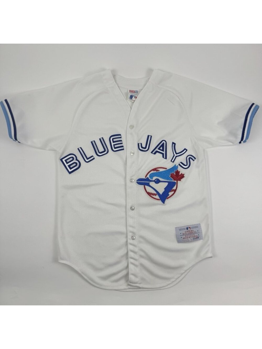 Vintage 90’s Toronto Blue Jays Blank White CCM Jersey Size Small